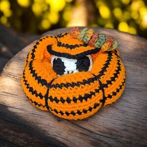 Handmade Crochet Mystery Pumpkin Amigurumi Basket